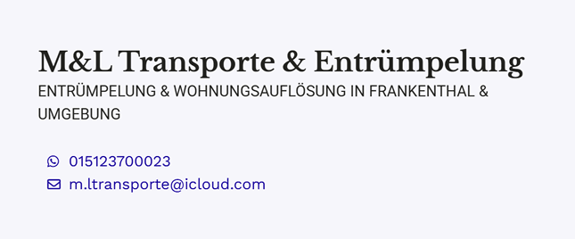 Transporte Entruempelung 